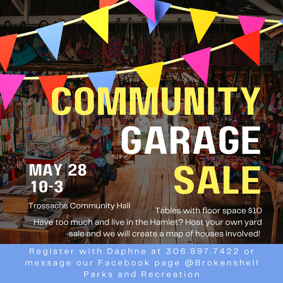 Roll up your sleeves and rummage! Trossachs Community Garage Sale